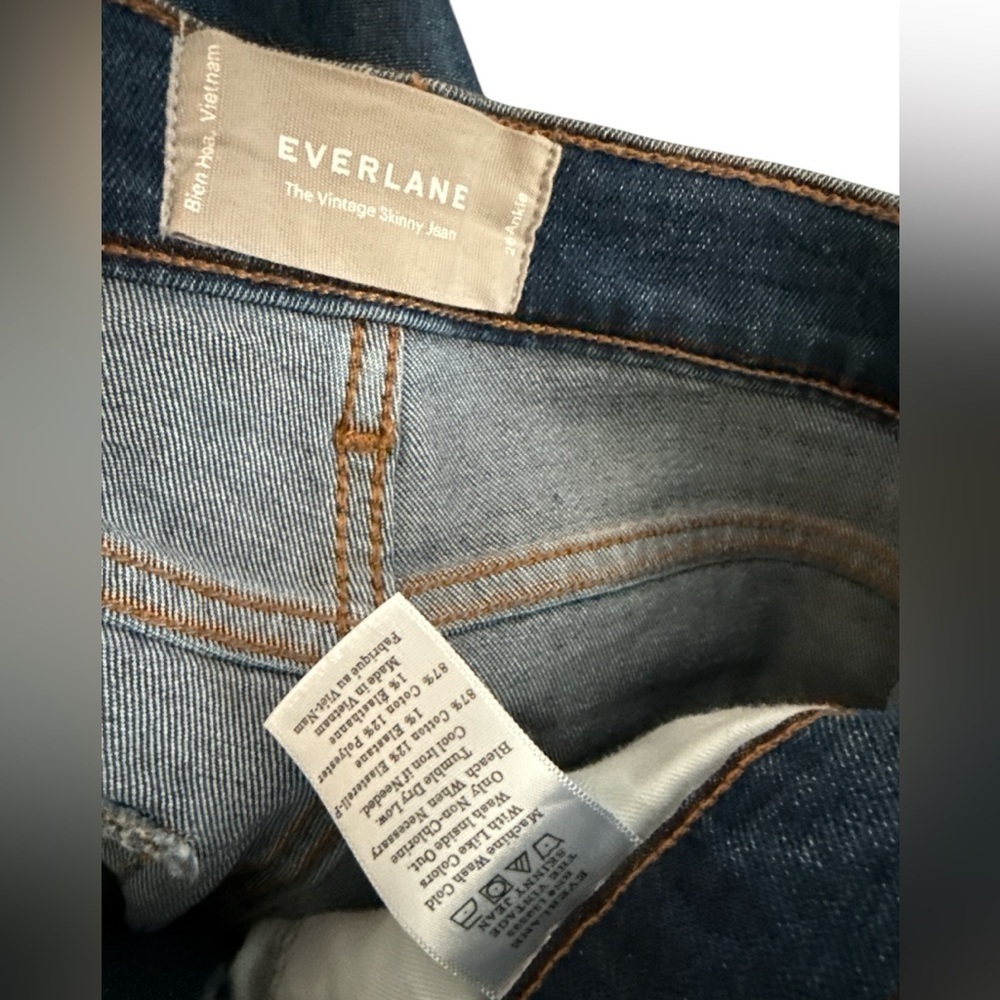 EVERLANE The Vintage Ankle Skinny Jean Size 26 - Picture 7 of 7